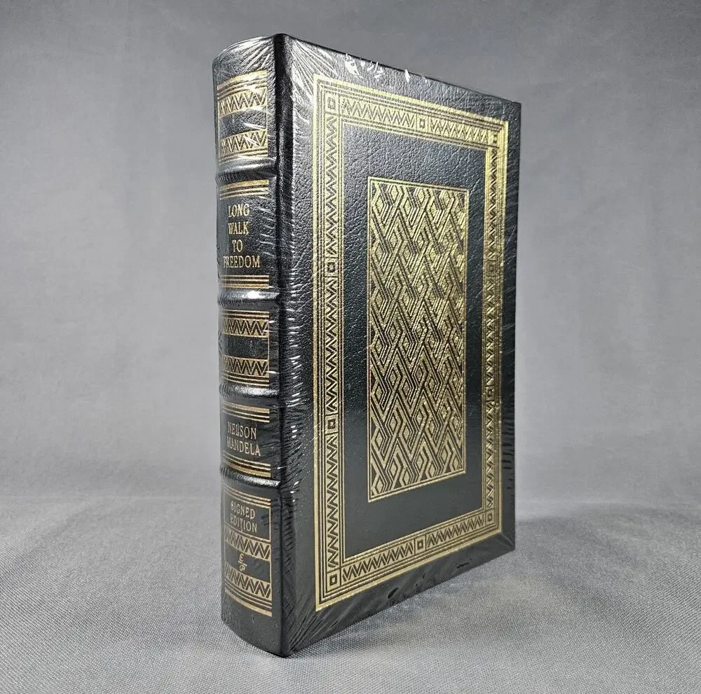 Easton Press Long Walk to Freedom Nelson Mandela Signed Sealed 1994 Leather Book